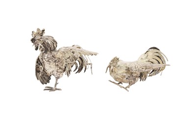 Lot 578 - Pair of 800 standard cockerels
