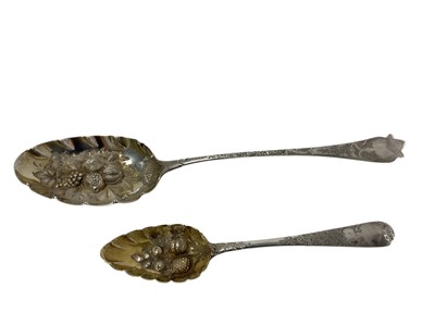 Lot 580 - Two berry spoons