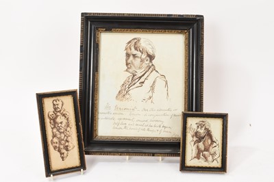 Lot 1006 - William Pennington Cocks (1791-1878) pen and ink - The Unionist and two others