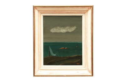 Lot 1446 - Roger Brielle (1899-1960) oil on canvas - Surrealist Seascape, signed, 41cm x 33.5cm, framed