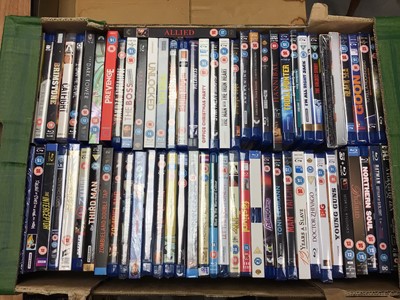 Lot 2261 - Six boxes of Blueray DVDs with various genres mostly films