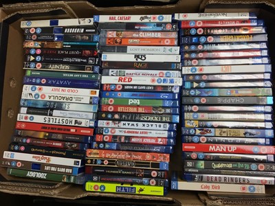 Lot 2261 - Six boxes of Blueray DVDs with various genres mostly films
