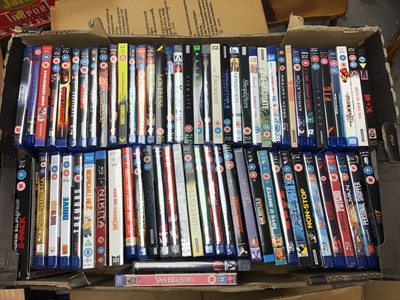 Lot 2261 - Six boxes of Blueray DVDs with various genres mostly films