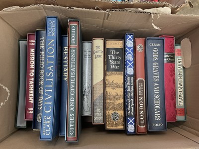 Lot 1466 - An extensive collection of Folio society books, three boxes
