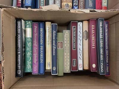 Lot 1466 - An extensive collection of Folio society books, three boxes