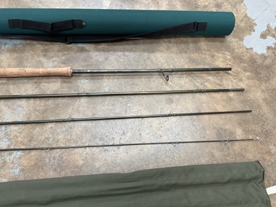 Lot 2555 - Hardy Demon 14' #9 Salmon Fly Rod in bag with hard case.