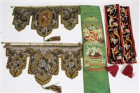 Lot 3138 - Two Victorian beadwork and tapestry fire...