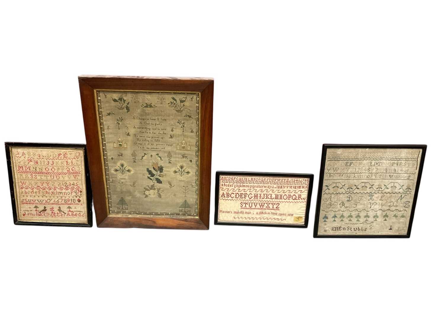 Lot 2139 - Georgian sampler dated 1831, Victorian
