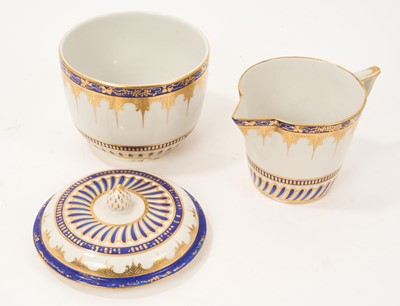 Lot 47 - Derby milk jug and sucrier and cover, circa 1775 Provenance; Alastair Morrison Collection and Robin French Collection