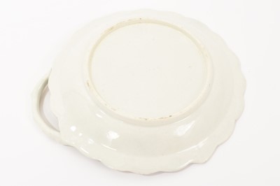Lot 36 - Worcester Blind Earl sweetmeat dish, printed by Robert Hancock with L’Amour, circa 1765-70