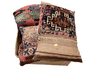 Lot 382 - Box of old tapestry cushions