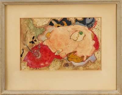Lot 854 - *Arthur Lett-Haines (1894-1978) ink and watercolour - Humbles I, signed and dated 1936, 17cm x 25.5cm, in glazed frame