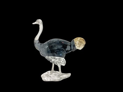 Lot 1090 - Swarovski Crystal annual edition 2023 - Ostrich Makena together with an Ostrich egg, boxed