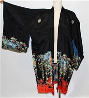 Lot 3126 - Ladies' 1920s / 1930s vintage Oriental printed...