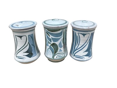 Lot 1102 - Group of Aldermaston pottery, including jars and goblets