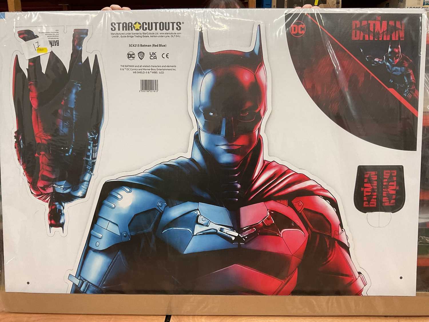 Lot 1231 - Disney and Warner Bros life size film promotional cuts outs including Alice in Wonderland, Toy Story and Suicide Squad figures