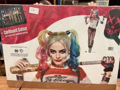 Lot 1231 - Disney and Warner Bros life size film promotional cuts outs including Alice in Wonderland, Toy Story and Suicide Squad figures