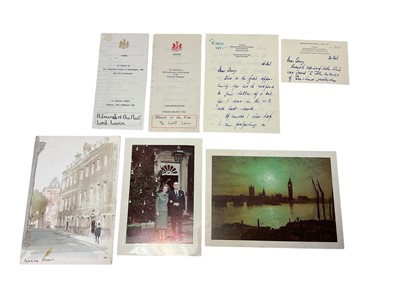 Lot 56 - The Rt. Hon. Baroness Thatcher LG, OM and Sir Dennis Thatcher Bt., collection of ephemera belonging to Admiral of the Fleet The Lord Lewin KG, GCB, LVO, DSC (1920-1999) He was Commodore of The Roy...