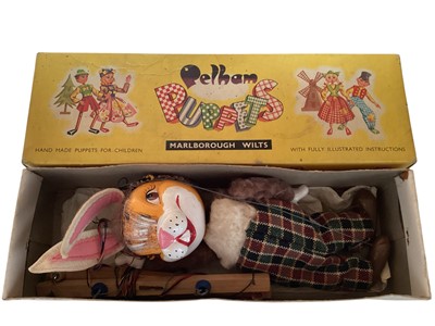 Lot 2043 - Pelham Puppets Owl & Rabbit, boxed (2)