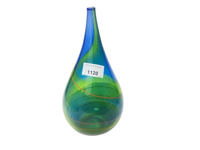 Lot 1120 - Art glass vase, signed, 24.5cm high