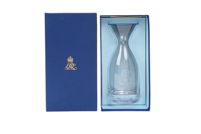 Lot 99 - T.M. King Charles III and Queen Camilla, Presentation Crystal carafe Christmas 2024 in box