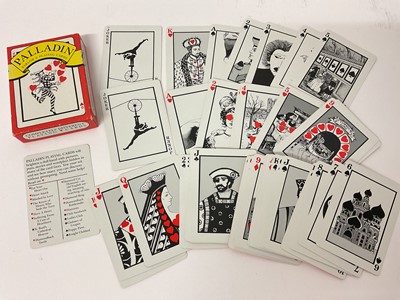 Lot 1062 - Complete deck of 52 Palladin transformation playing cards, 1983, reissue of the Laura Sutherland-Brown deck from 1977, standard bridge size version
