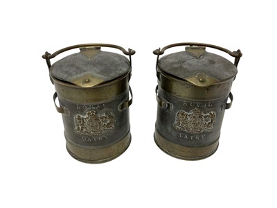 Lot 78 - Pair Victorian of Royal Dairy cream pots