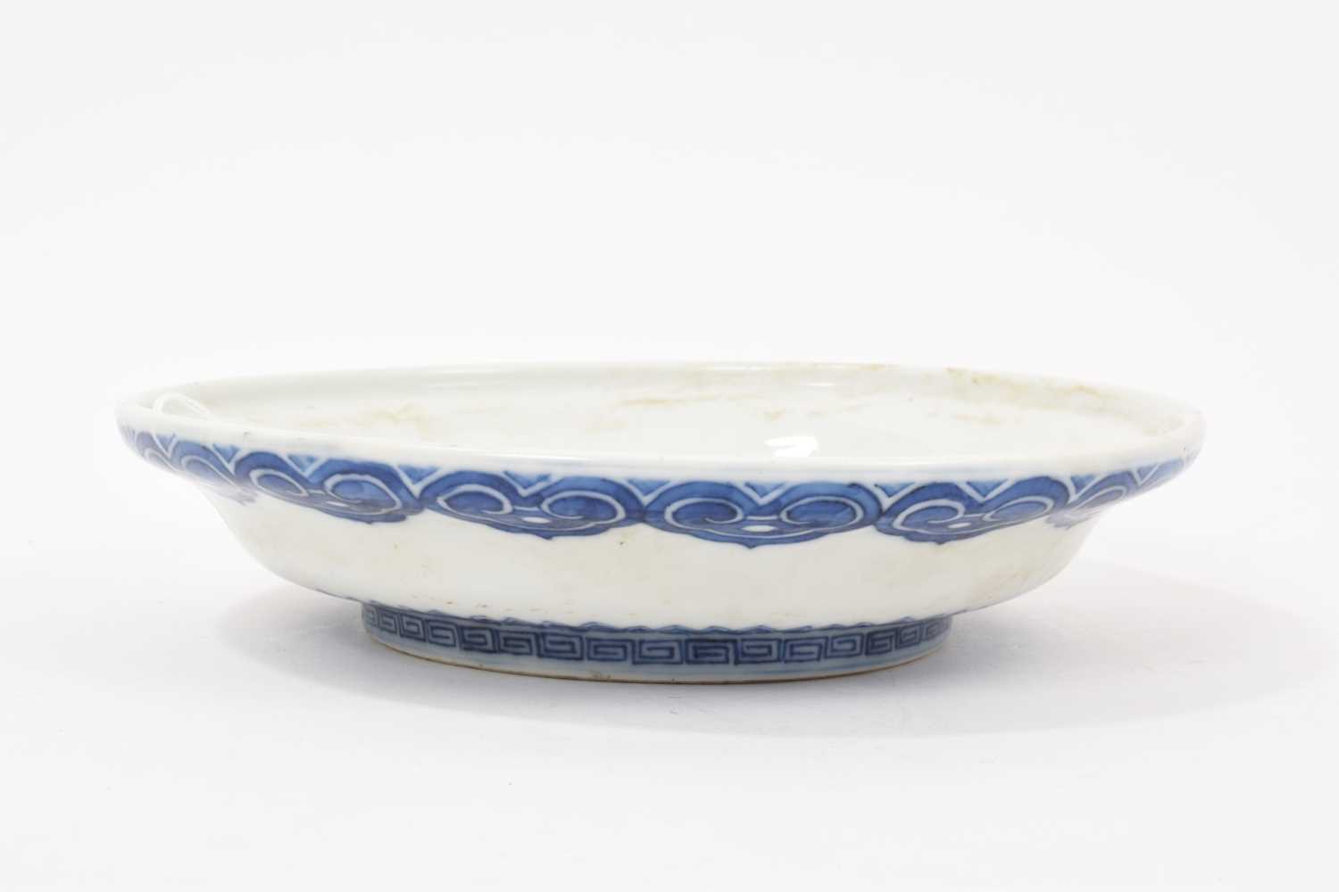Lot 78 - Chinese blue and white shallow porcelain dish