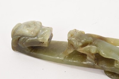 Lot 1098 - Chinese jade belt hook