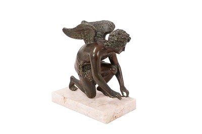 Lot 1108 - 19th century bronze figure of Cupid after Antoine-Denis Chaudet (1763-1810)