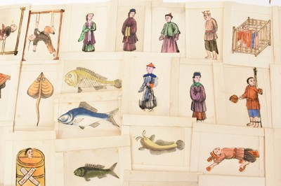 Lot 992 - Collection of Chinese block printed picture on rice paper, figural and fish subjects