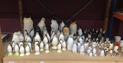 Lot 740 - One box of ceramic penguins