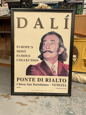Lot 111 - Salvador Dali Venice exhibition poster, framed