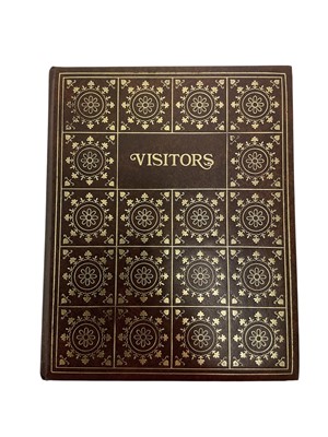 Lot 85 - Royal Visitors book signed by H.M. Queen Elizabeth II 'Elizabeth R August 20th 1986', H.R.H.Prince Charles The Prince of Wales ( now H.M.King Charles III) ' Charles September 24th 1999' and H.R...