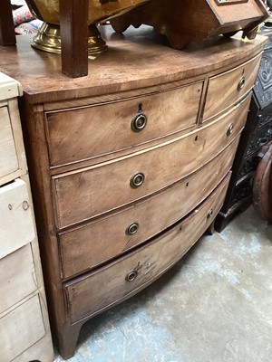 Lot 1227 - Regency mahogany bowfront chest