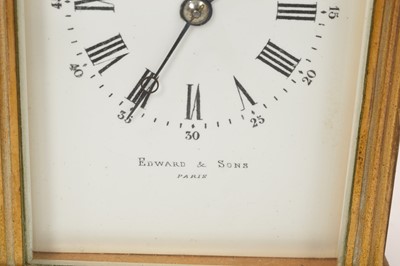 Lot 623 - Edwardian French carriage clock