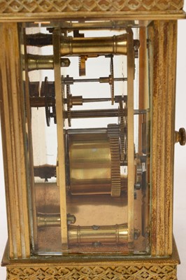 Lot 623 - Edwardian French carriage clock