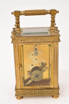 Lot 623 - Edwardian French carriage clock