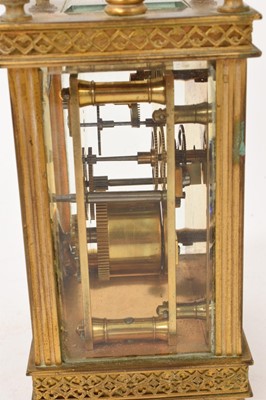 Lot 623 - Edwardian French carriage clock