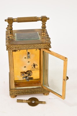Lot 623 - Edwardian French carriage clock