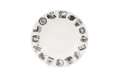 Lot 324 - Eric Ravilious for Wedgwood - Alphabet pattern side plate, with printed and impressed marks to base, 17.6cm in diameter