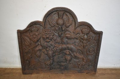 Lot 1519 - 17th century style cast iron fireback