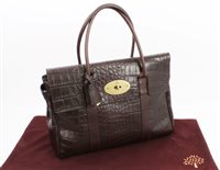 Lot 3191 - Mulberry 'Bayswater' handbag - brown 'mock...