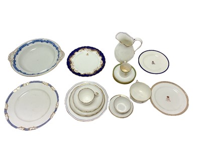 Lot 180 - Collection of Victorian and later mostly Royal Yacht and Royal Residence China , including crowned cypher decorated tea ware and named Royal residence items ( 18)