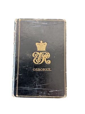 Lot 177 - Scarce Victorian Royal Household Osborne House Hymn book with gilt tooled leather binding decorated with crowned VR cypher and 'Osborne' to front and rear cover . Presumably used in the Royal ch...