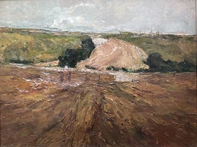 Lot 1059 - *Jonathan Trowell (1938-2013) oil on board - Landscape, signed and dated '60, titled verso, framed
