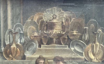 Lot 1328 - After Pierre Subleyras (1699-1749), 19th century oil on canvas - Christ at the House of Simon the Pharisee, 25cm x 63cm, in glazed gilt frame