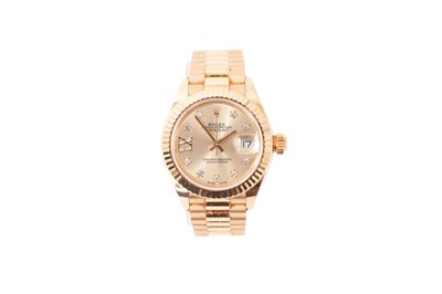 Lot 779 - Rolex Oyster Perpetual DateJust 18ct gold ladies' wristwatch