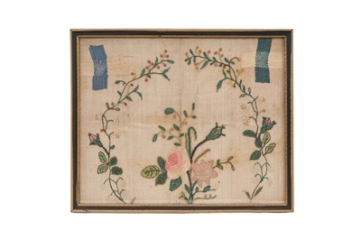 Lot 206 - 19th century darning sampler