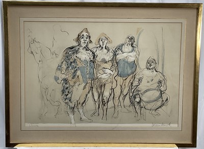 Lot 115 - Claude Weisbuch (French, 1927-2014) lithograph, signed and numbered 127/150, glazed frame